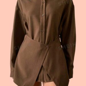 Mini chemise avec fantaisie de jupe