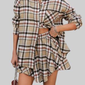 Ensemble 2 pièces femme avec chemise oversize